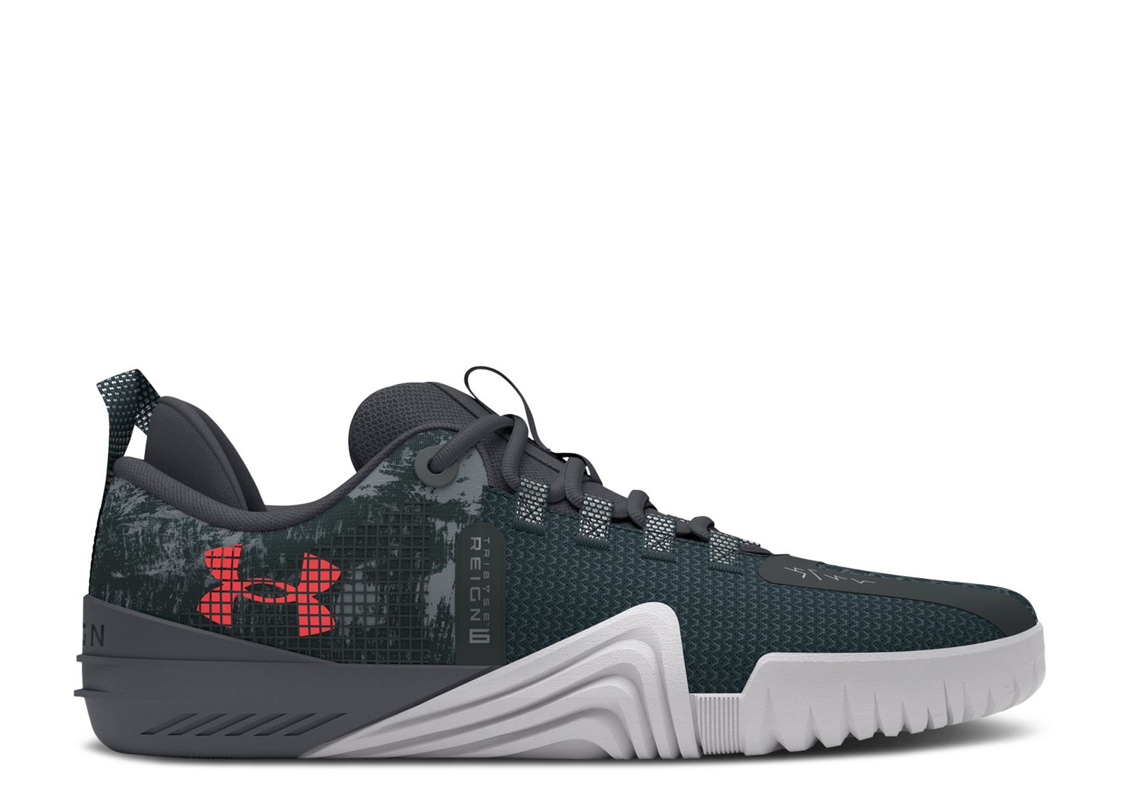 

Кроссовки Under Armour Wmns Tribase Reign 6 'Pitch Grey Rush Red Camo', серый