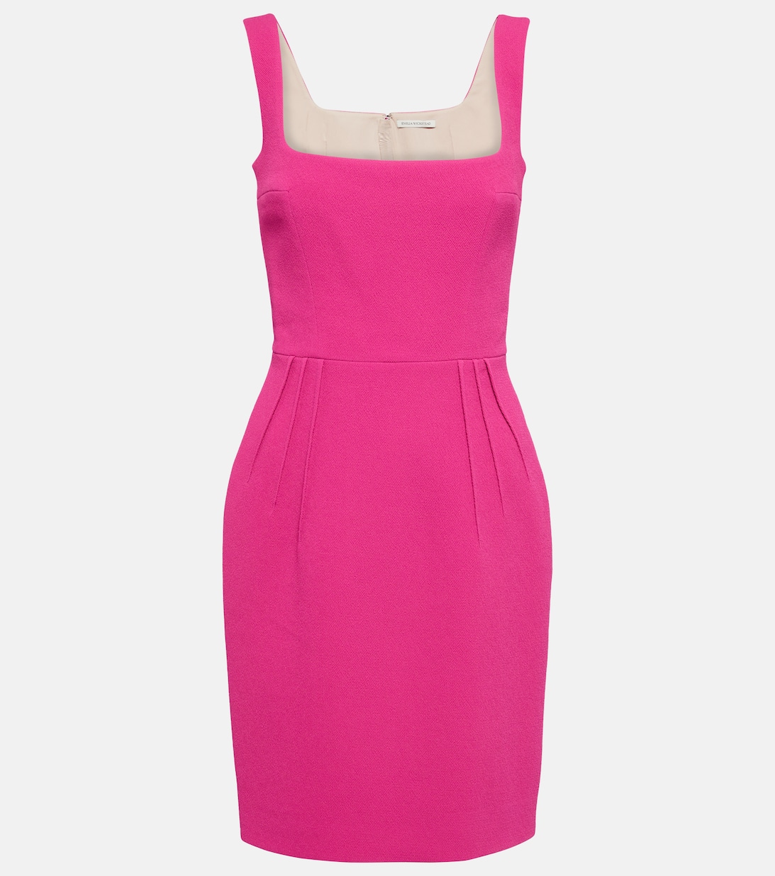 цена Мини-платье Salma из крепа EMILIA WICKSTEAD, розовый