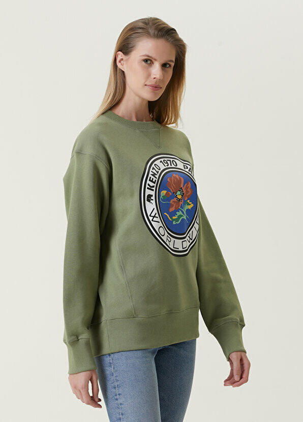 

Зеленый свитшот с логотипом Kenzo