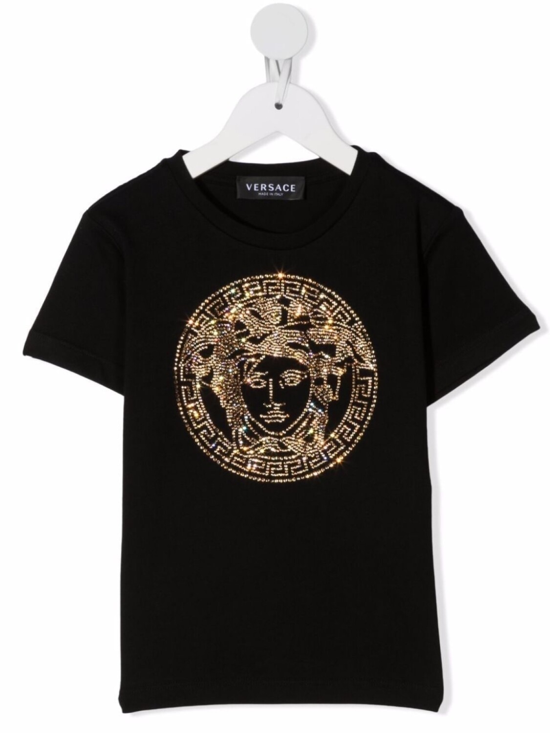 

Versace Kids футболка с декором Medusa, черный