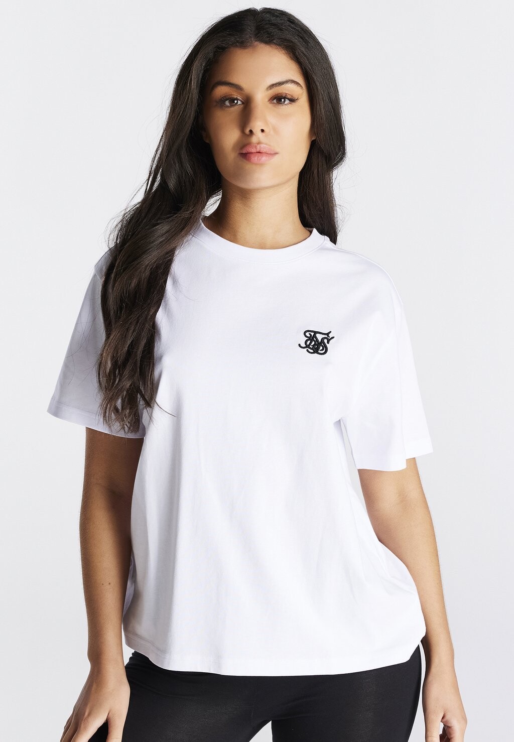 

Футболка с принтом SIKSILK, белый