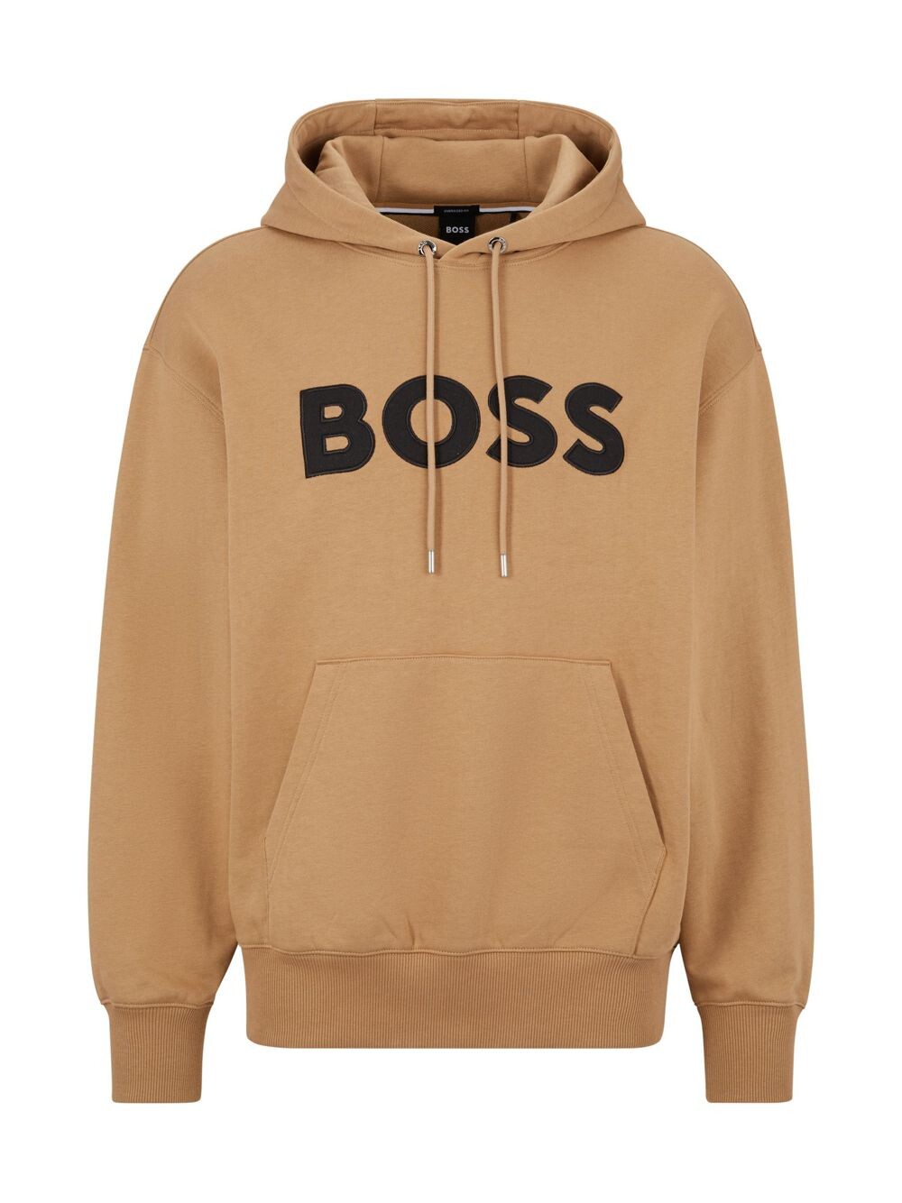 

Худи свободного кроя из органического хлопка BOSS, бежевый