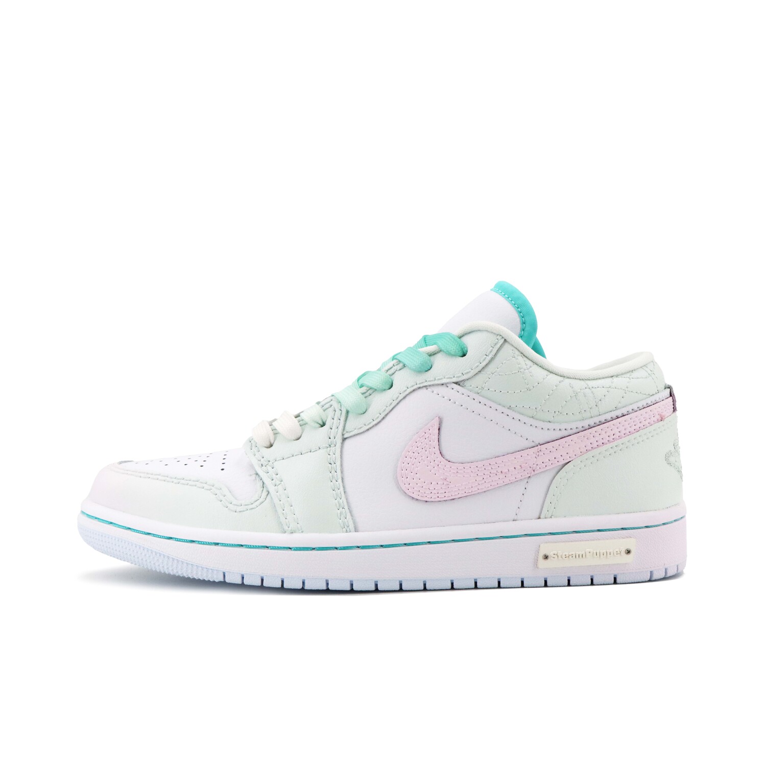 

Баскетбольные кроссовки Air 1 Vintage женские с низким верхом зеленый/розовый/белый Jordan