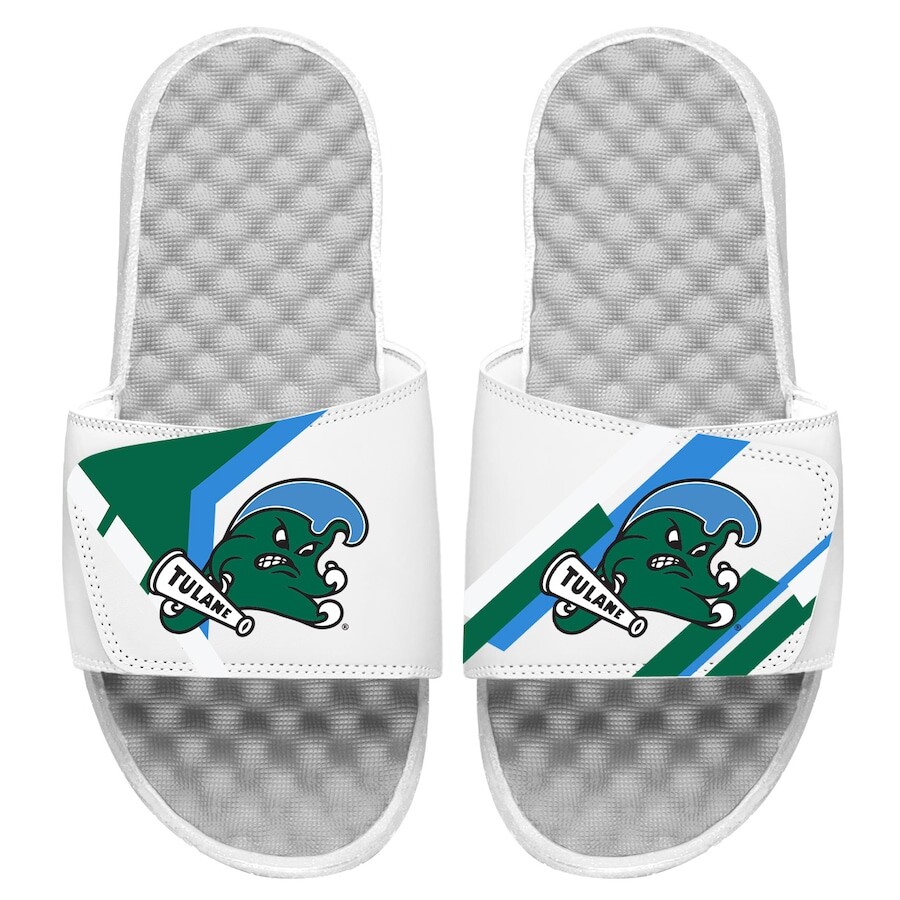 

Шлепанцы ISlide Tulane Green Wave, белый