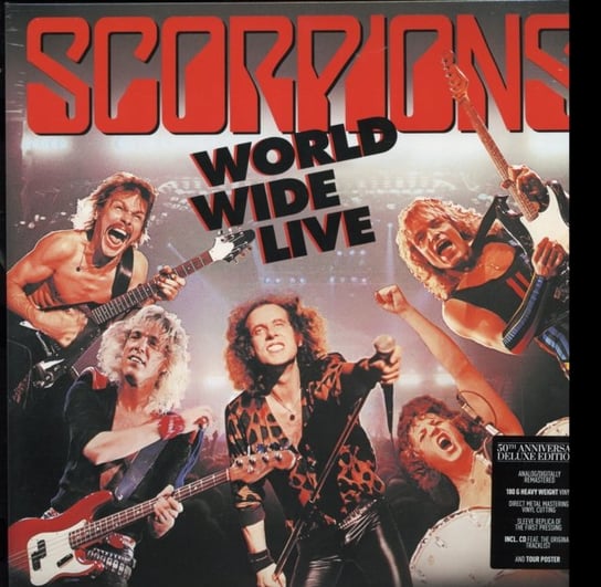 виниловая пластинка scorpions tokyo tapes 50th anniversary deluxe edition Виниловая пластинка Scorpions - World Wide Live (50th Anniversary Edition)