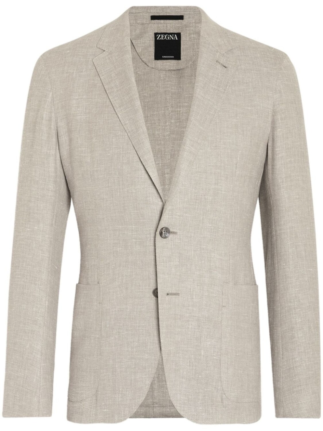 

Zegna однобортный пиджак, нейтральный цвет