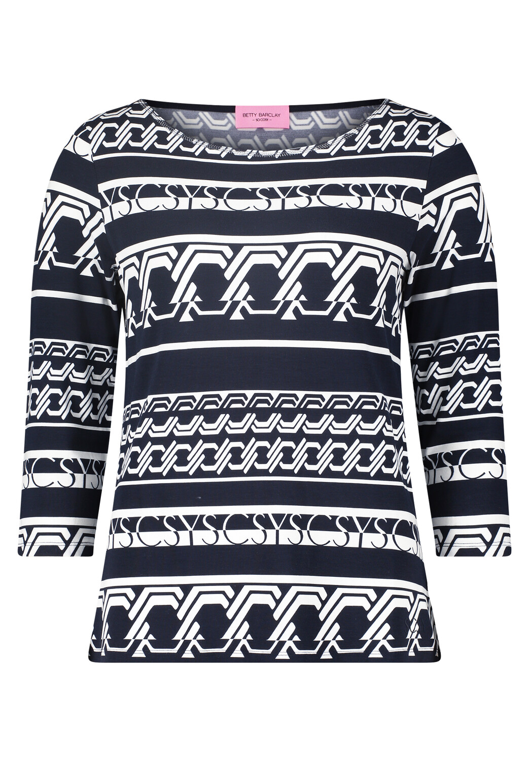 

Футболка Betty Barclay Basic mit Print, темно-синий
