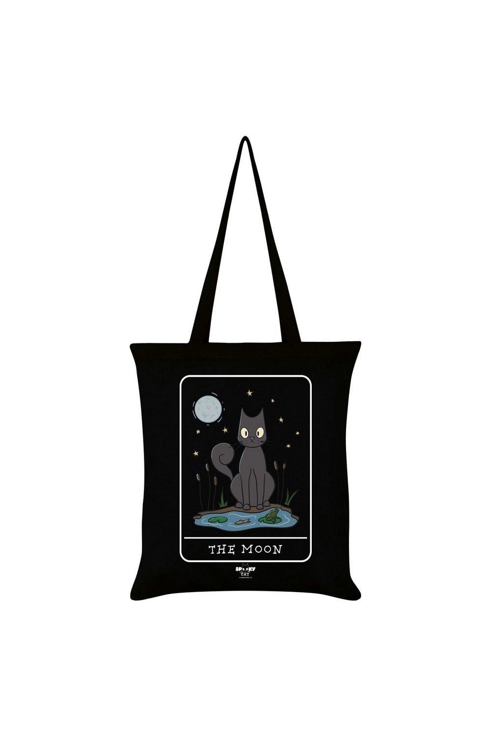Большая сумка «Лунное Таро» Spooky Cat, черный свеча таро луна