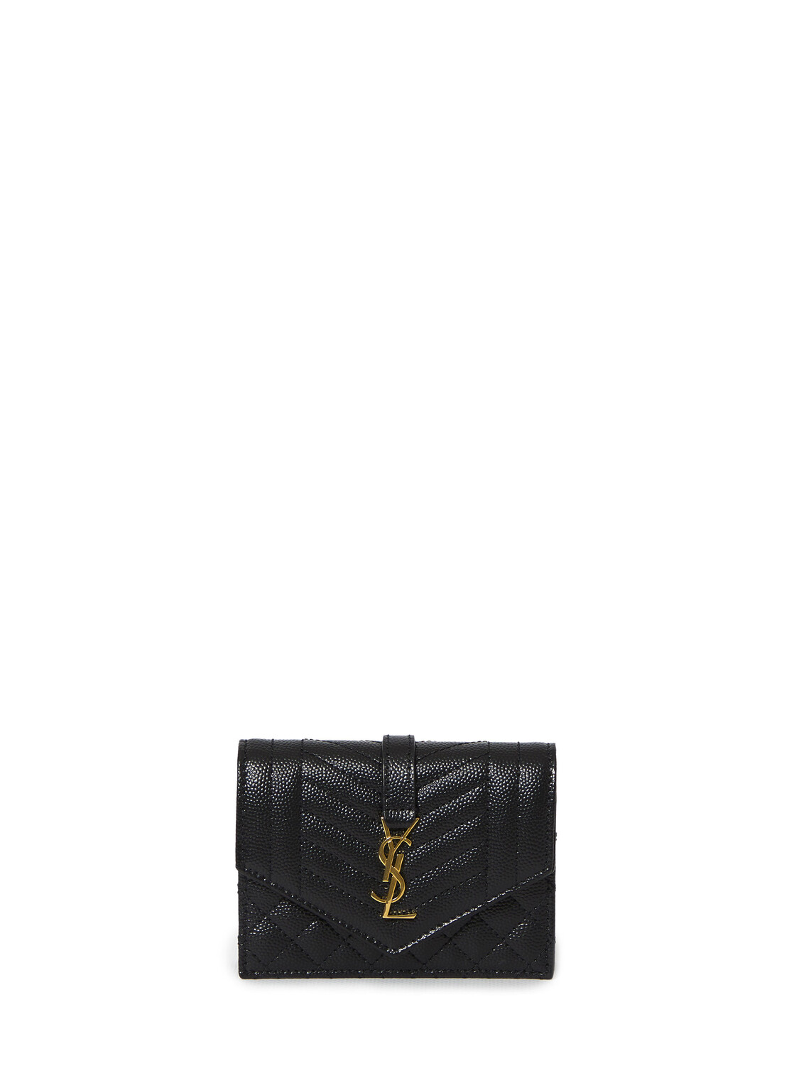 

Кошелек Saint Laurent Quilted leather, черный
