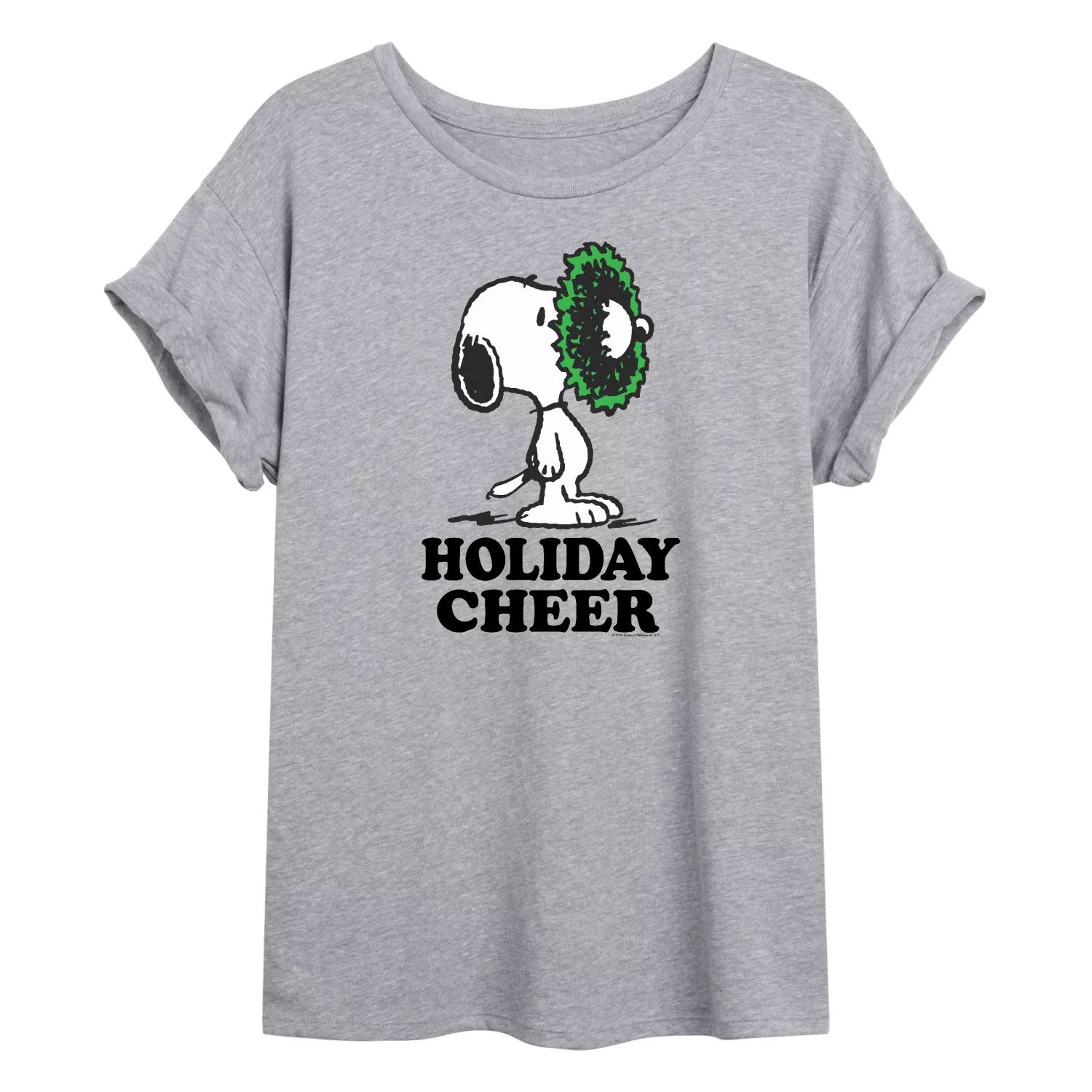 Детская футболка Peanuts Holiday Cheer с струящимся рисунком Licensed Character