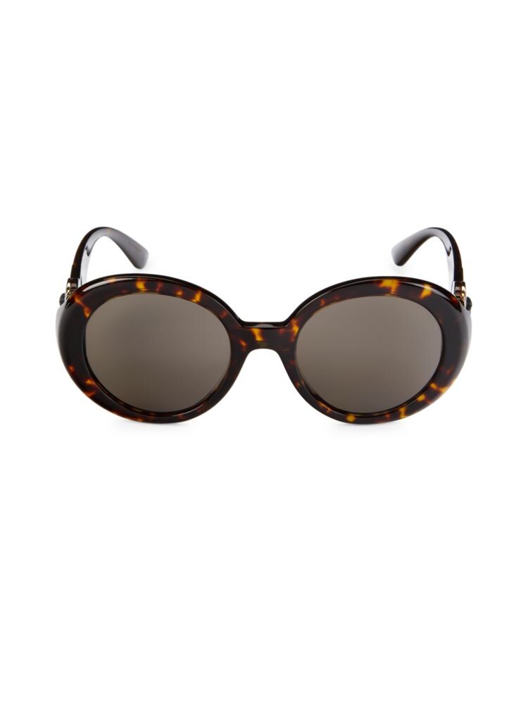

Круглые солнцезащитные очки 55MM Versace, цвет Havana
