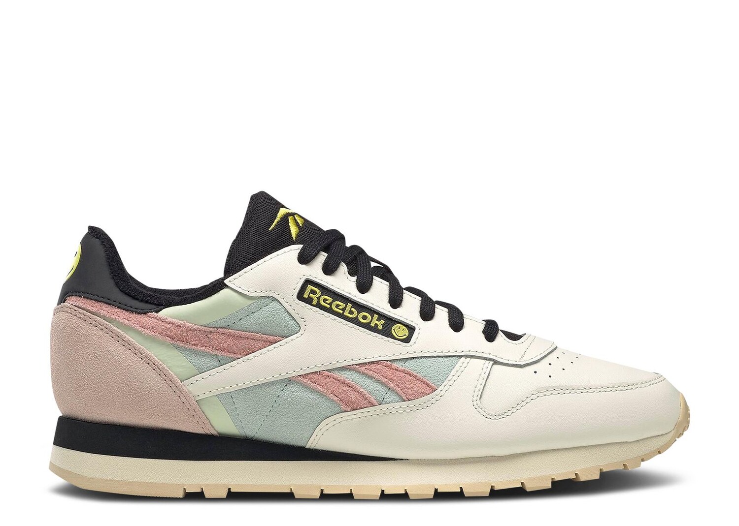 

Кроссовки Reebok Smiley X Classic Leather '50Th Anniversary', кремовый, Бежевый;белый