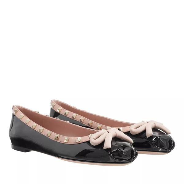 

Лоферы rockstud round toe ballerina Valentino Garavani, бежевый