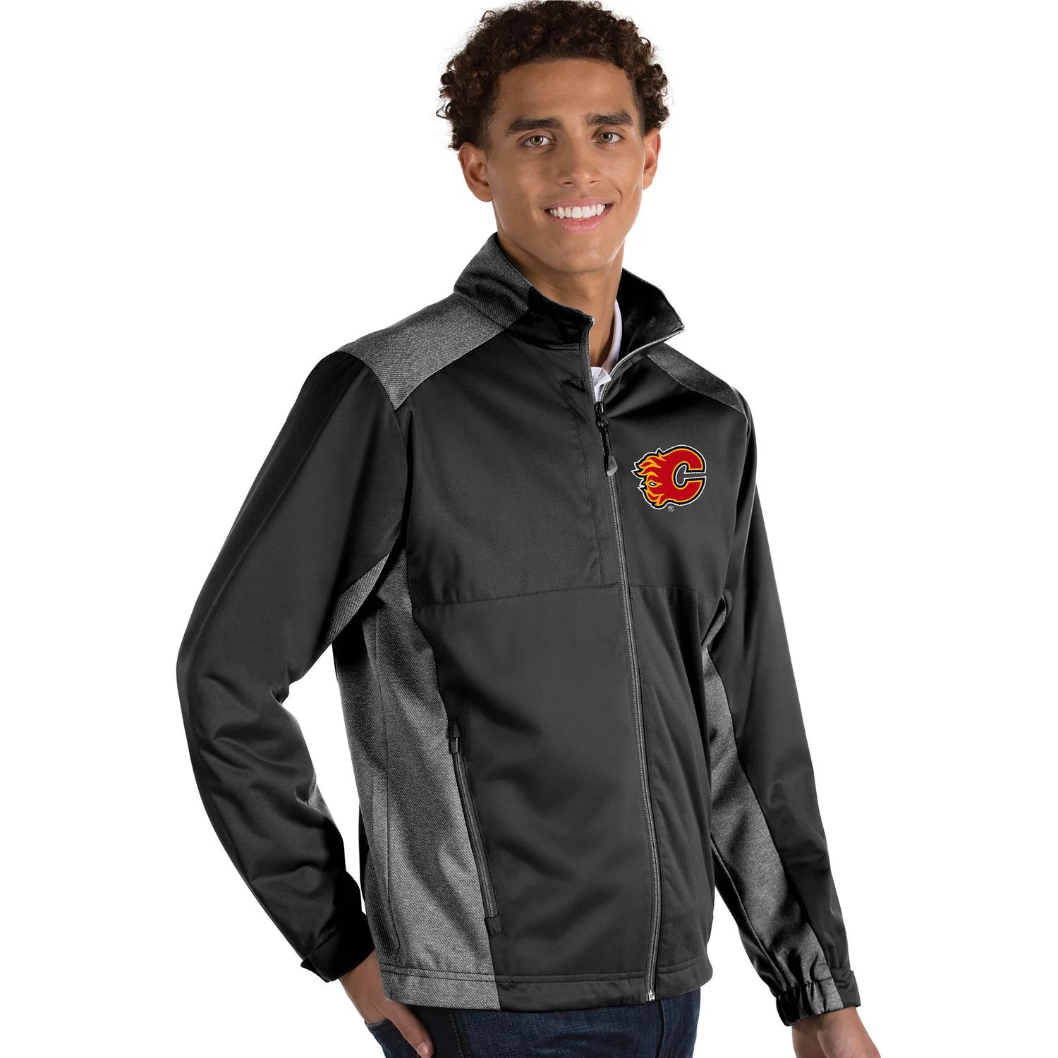 цена Мужская куртка на молнии Antigua Revolve Calgary Flames