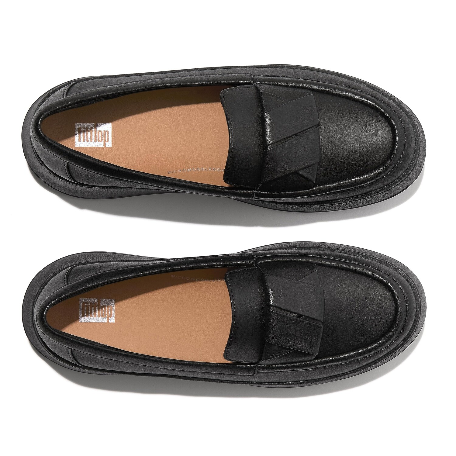 

Лоферы FitFlop F-Mode Folded-Leather Flatform Loafers