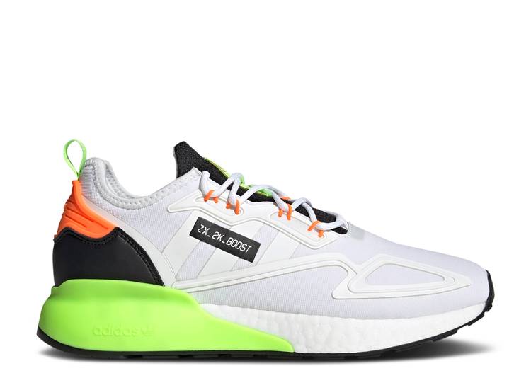 Кроссовки Adidas ZX 2K BOOST 'CLOUD WHITE GREEN', белый
