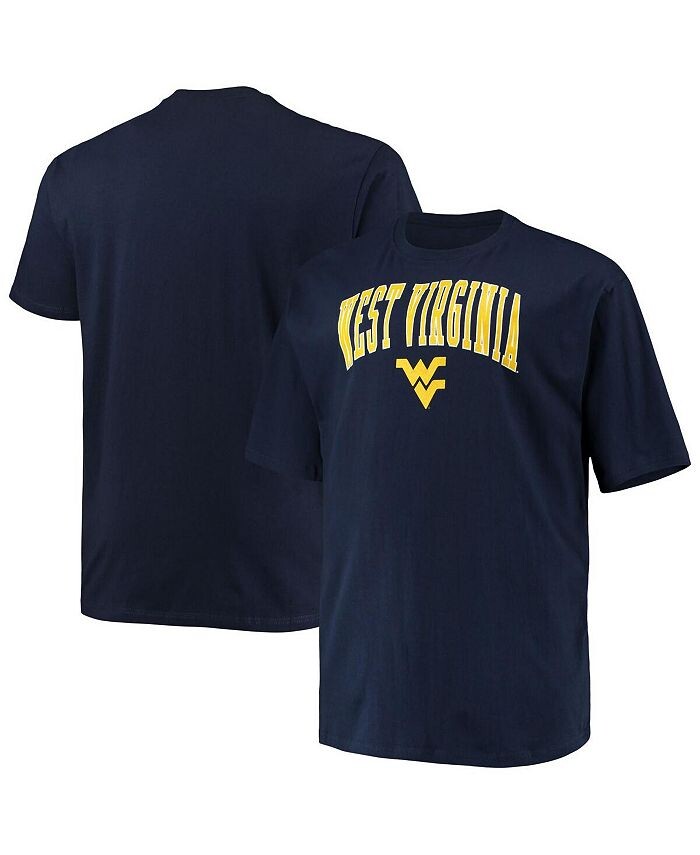 

Мужская темно-синяя футболка West Virginia Mountaineers Big and Tall Arch Over с надписью Champion, синий