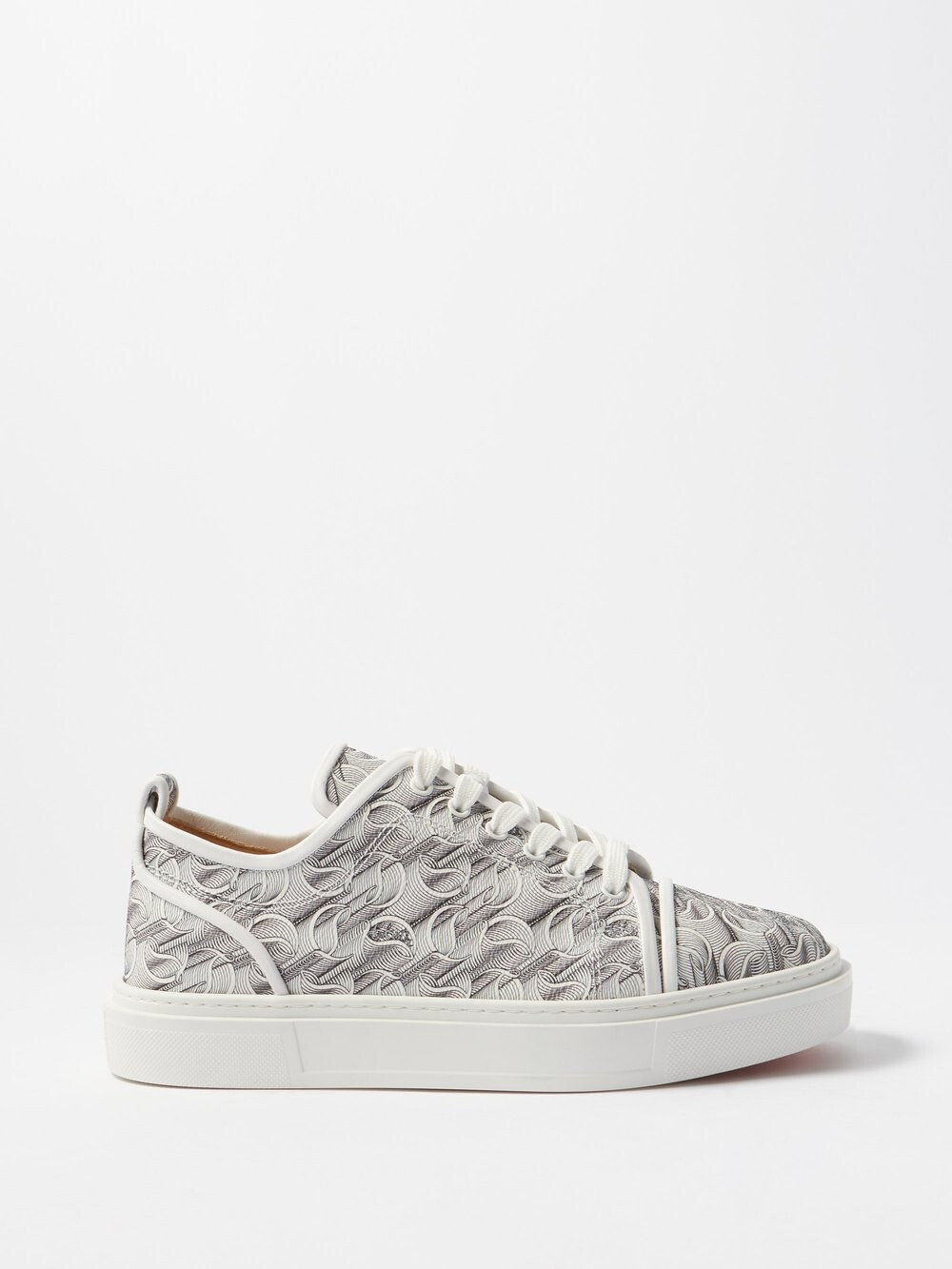

Парусиновые кроссовки adolon junior Christian Louboutin, белый