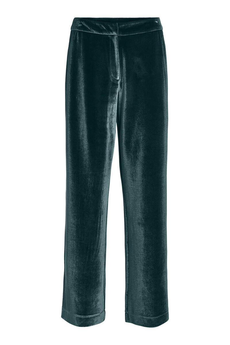 

Бархатные брюки с завышенной талией Total Look Vila, зеленый