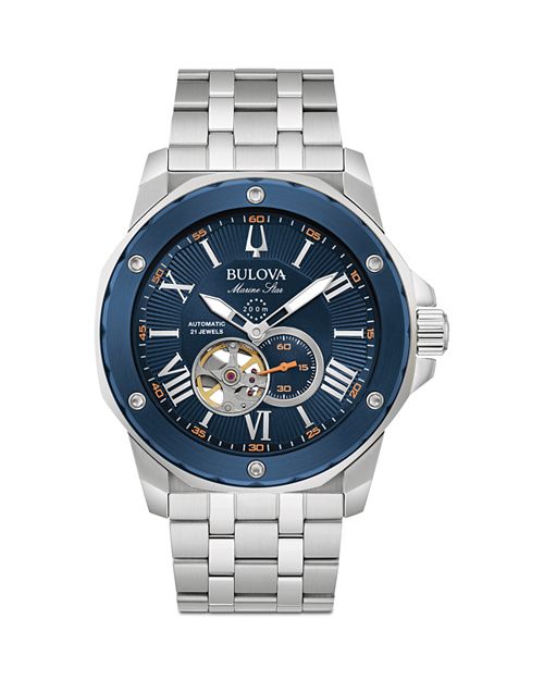 Часы Marine Star серии A, 43,5 мм Bulova, цвет Blue