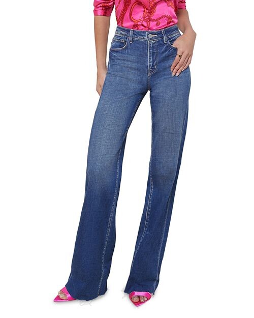 

Джинсы Scottie High Rise Wide Leg в цвете Гастингс L'AGENCE, цвет Blue