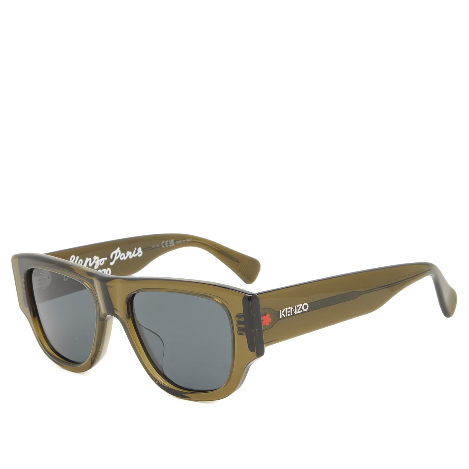 Солнцезащитные очки Kenzo Kz40185U Sunglasses, цвет Shiny Dark Green ...