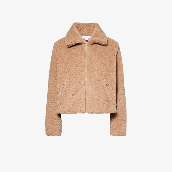 

Флисовая куртка свободного кроя Moto Sherpa с высоким воротником Beyond Yoga, оранжевый