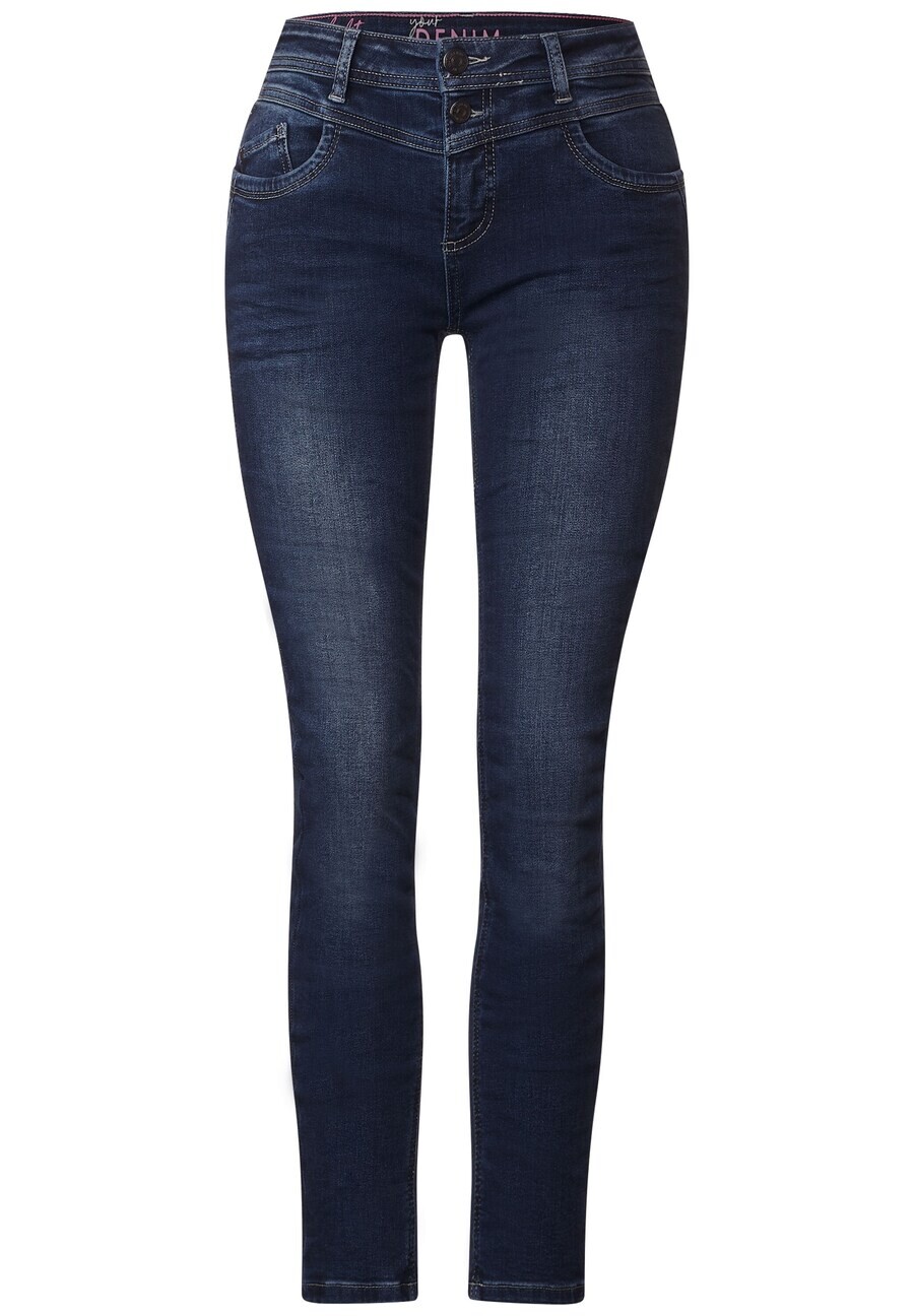 

Джинсы STREET ONE Slim fit Jeans, темно-синий