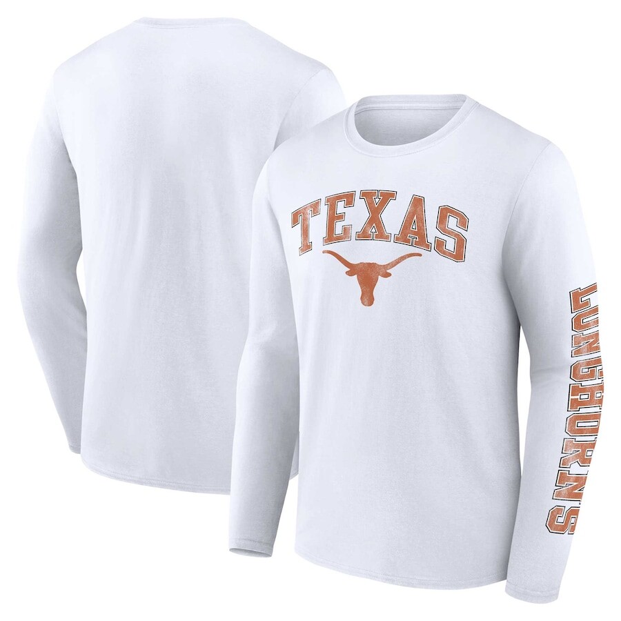 

Футболка с длинным рукавом Fanatics Branded Texas Longhorns, белый