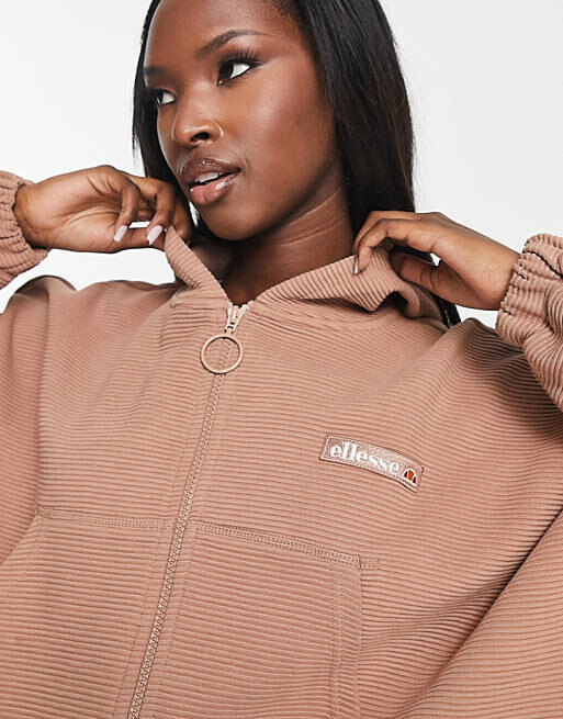 

Коричневый укороченный худи ellesse Campenelle
