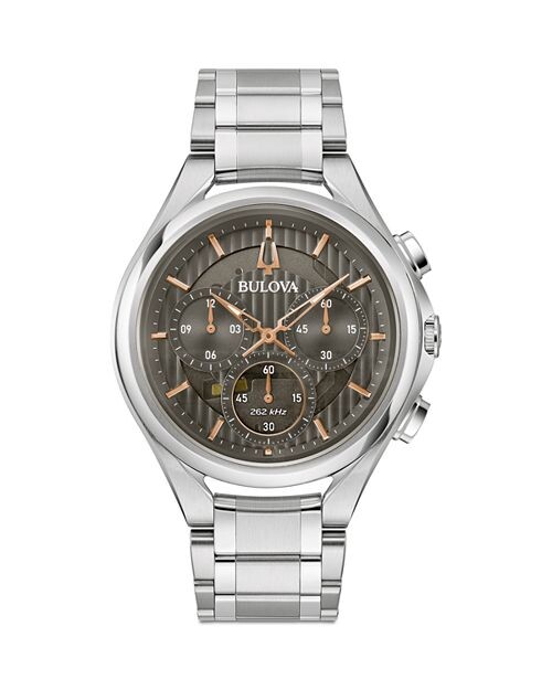 

Изогнутый хронограф, 43,5 мм Bulova, цвет Gray