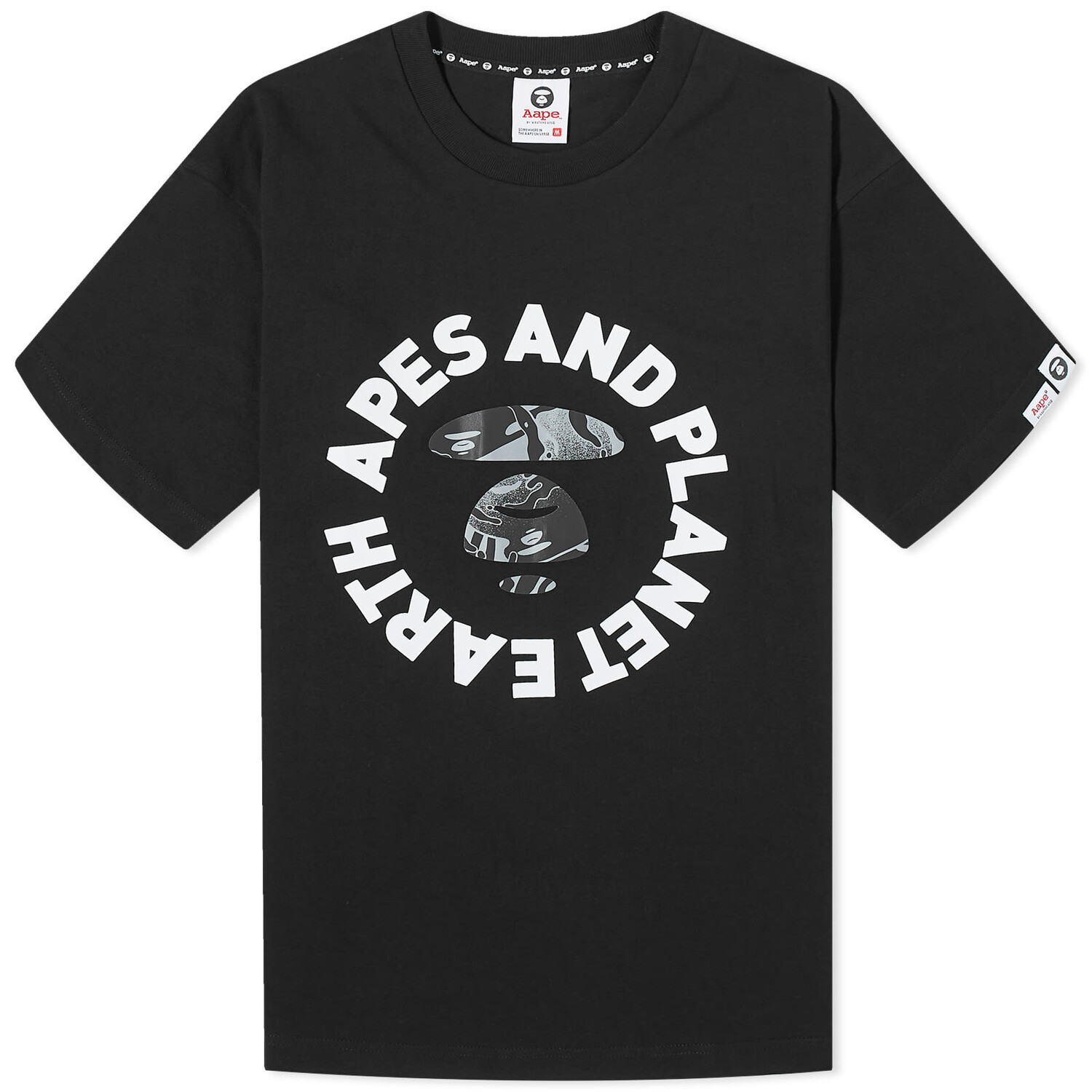 

Футболка Aape 3M Camo Planet Earth, черный