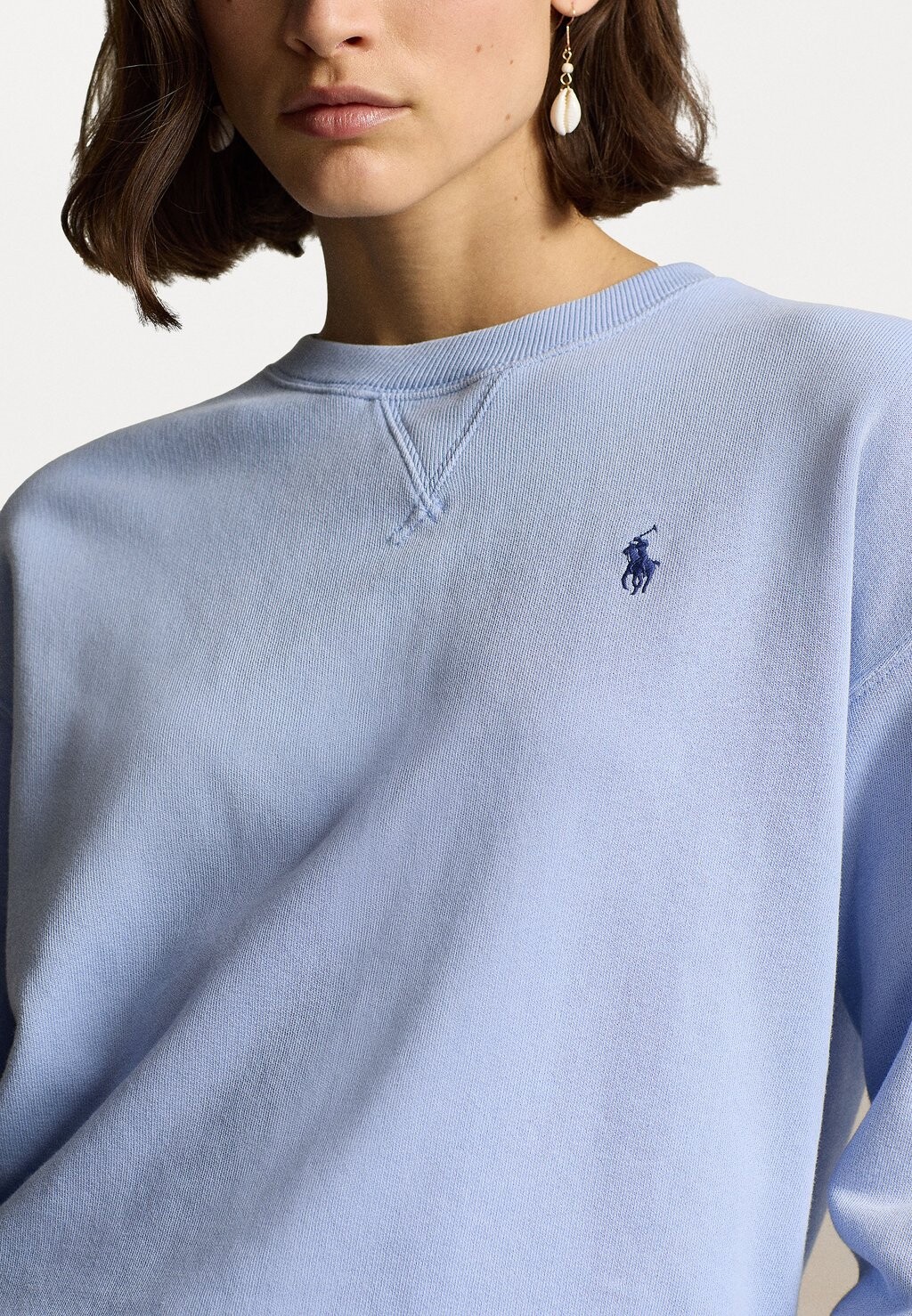 

Толстовка LIGHTWEIGHT FLEECE CREWNECK PULLOVER Ralph Lauren, цвет Chambray Blue