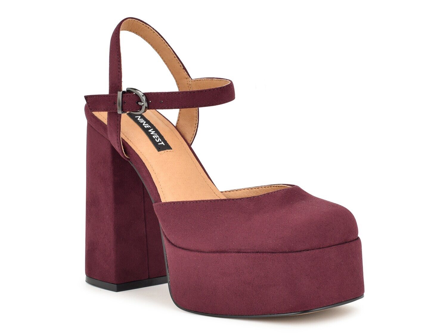 

Туфли Nine West на платформе, темно-красный