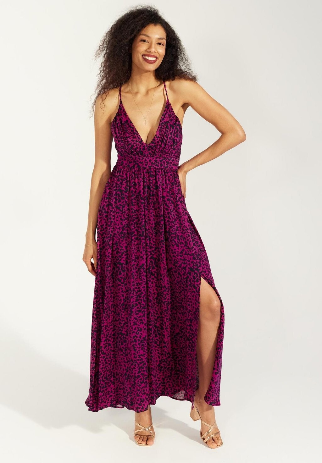 

Платье макси LUNA By Your Side, цвет Mottled Dark Purple