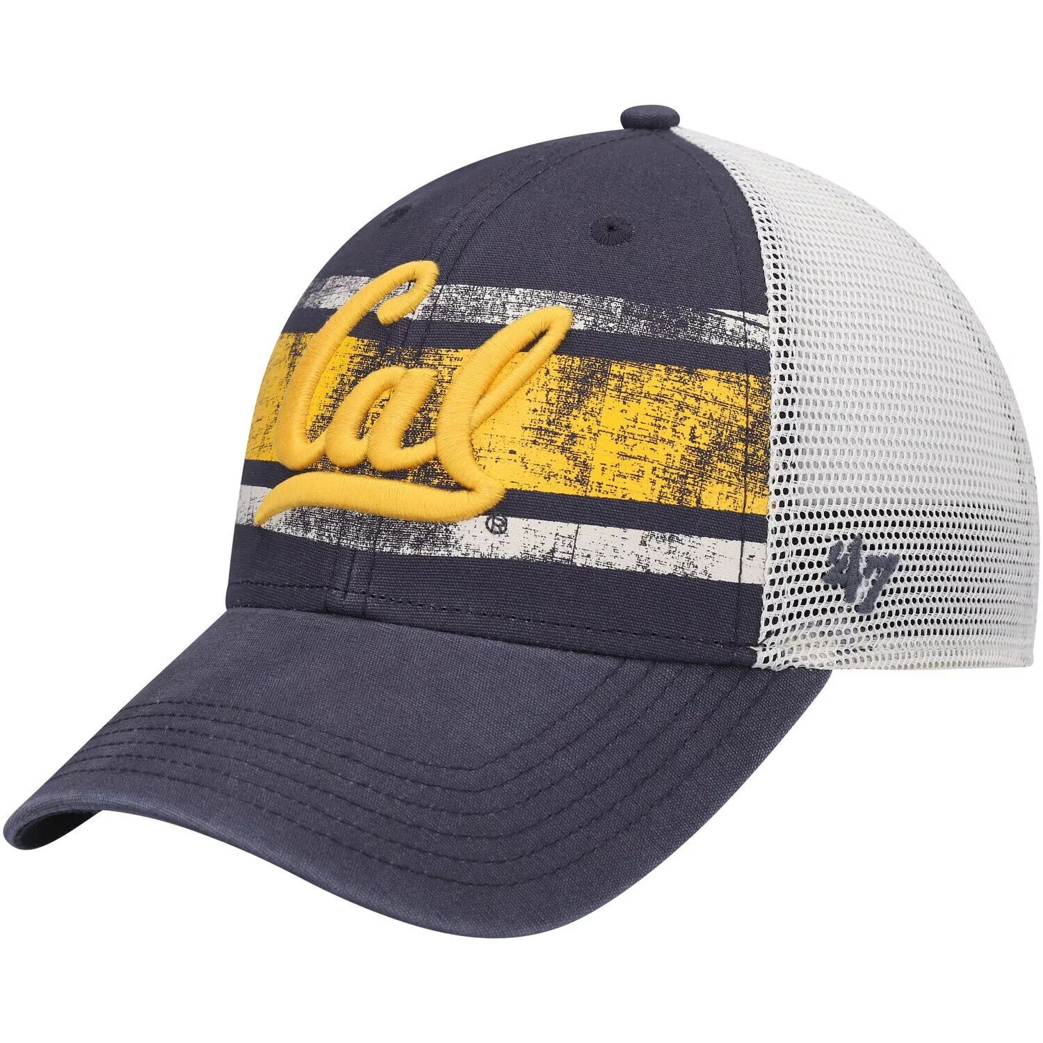 

Мужская темно-синяя/белая кепка Cal Bears Interlude MVP Trucker Snapback '47