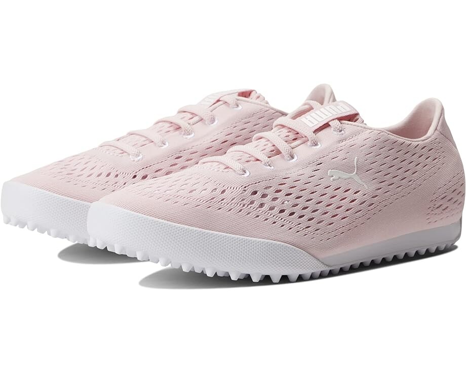 Кроссовки Puma Monolite Fusion Slip-On Golf Shoes, цвет Chalk Pink/Puma White кроссовки wired run rapid slip on puma цвет chalk pink puma white puma silver