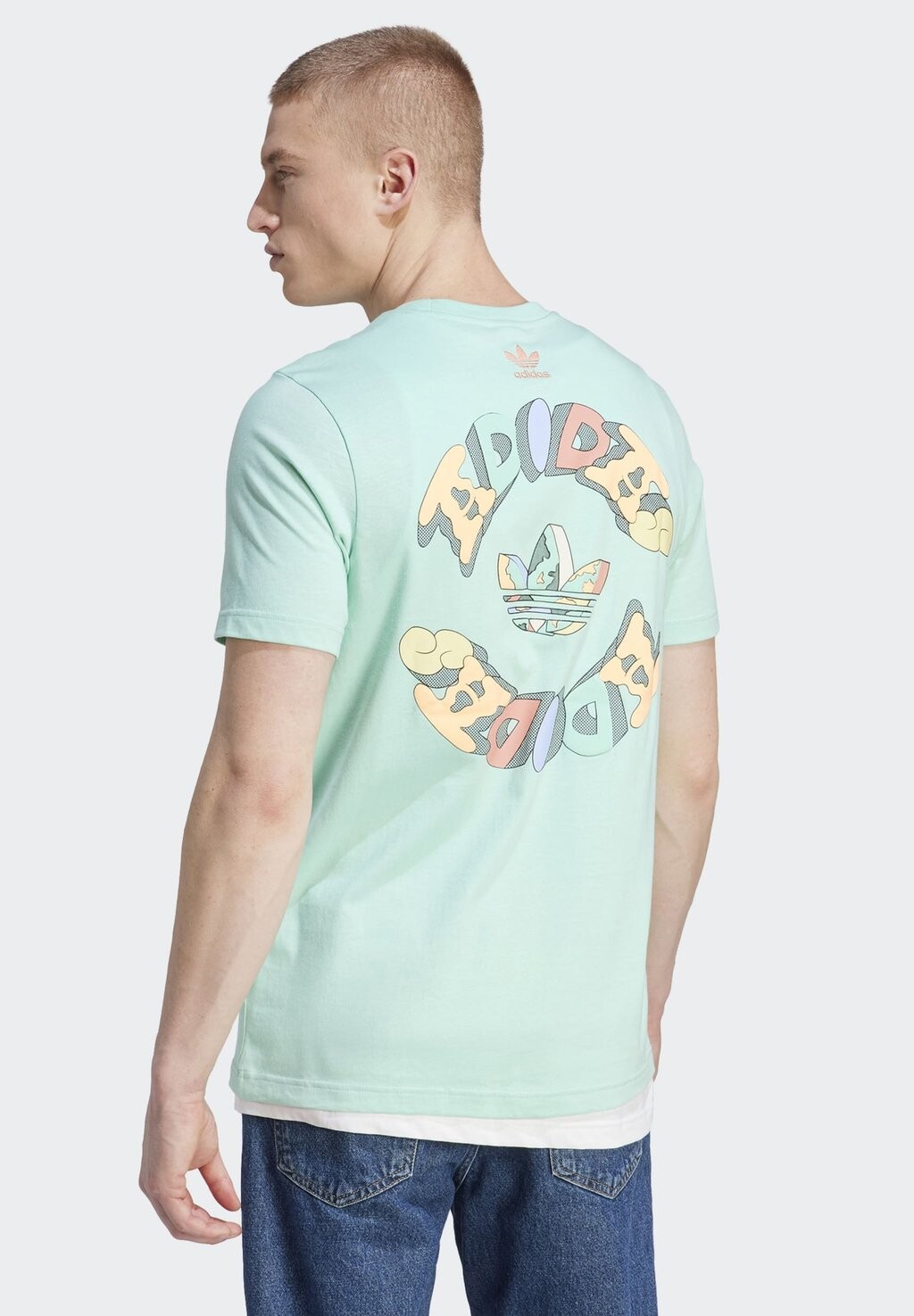 

Футболка с принтом adidas Originals, Зеленый