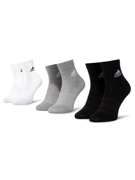 

Комплект из 3 пар длинных носков Adidas, черный