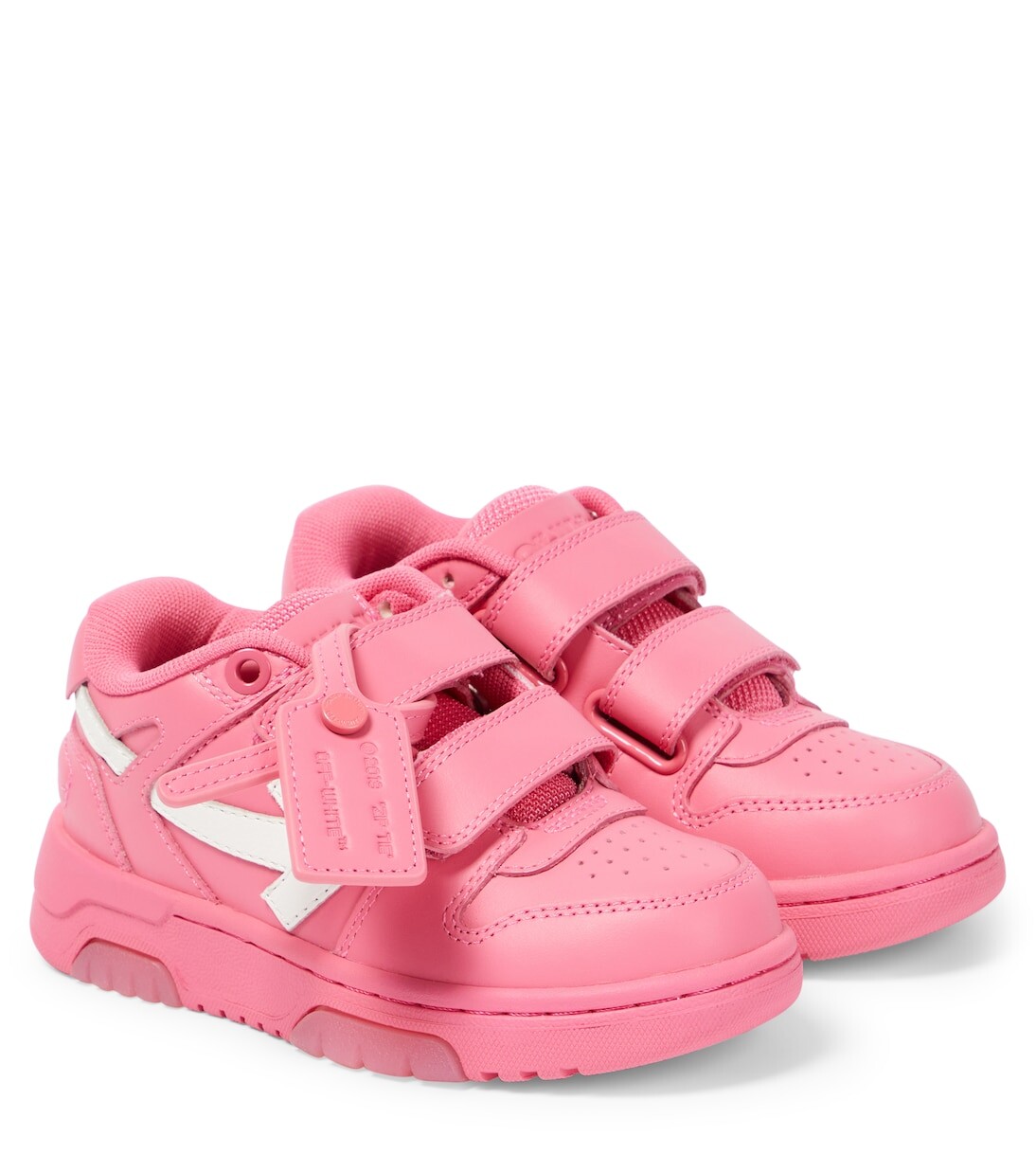 

Кожаные кроссовки out of office Off-White Kids, розовый
