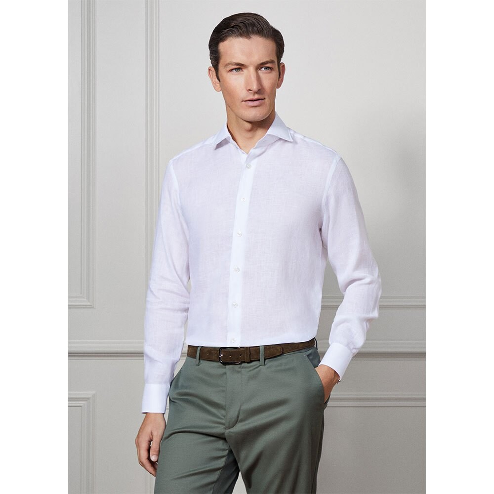

Рубашка с длинным рукавом Hackett Sr Linen, белый