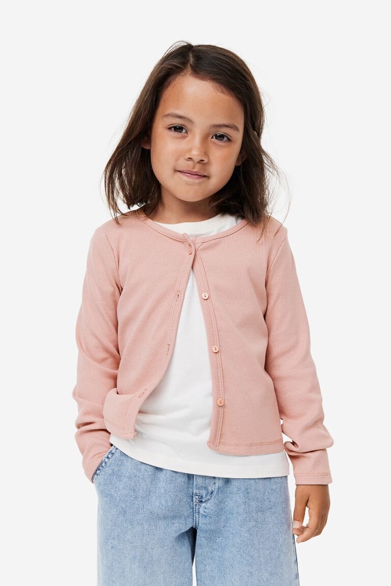 

Кардиган из джерси в рубчик H&M