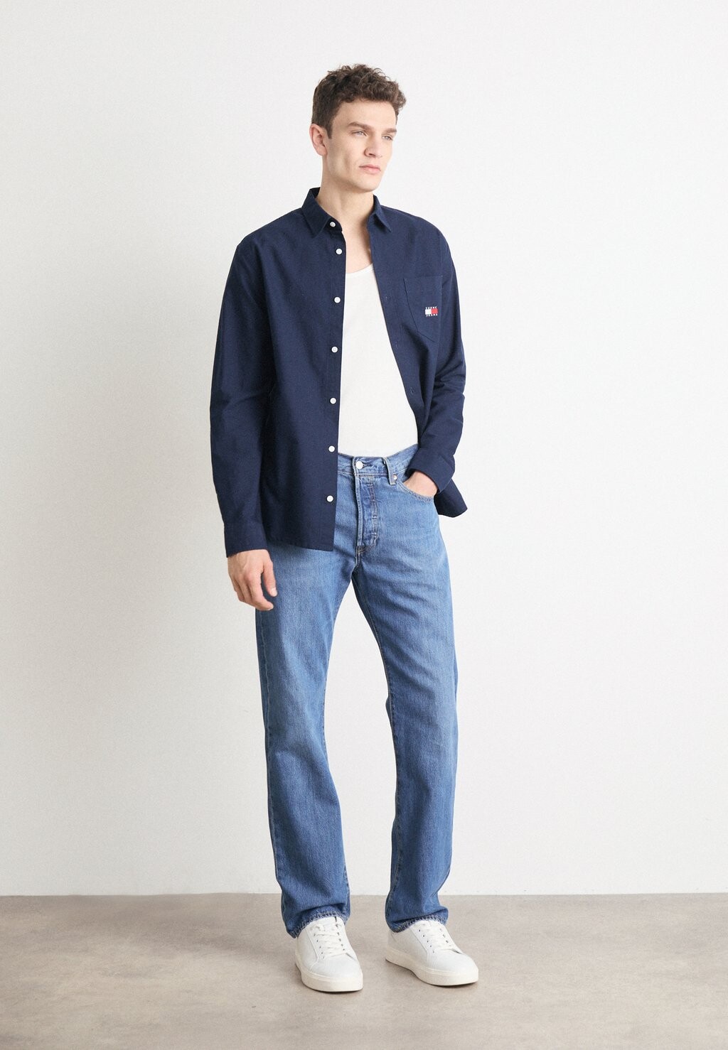 

Рубашка BACK FLAG BADGE SHIRT Tommy Hilfiger, темно-синий