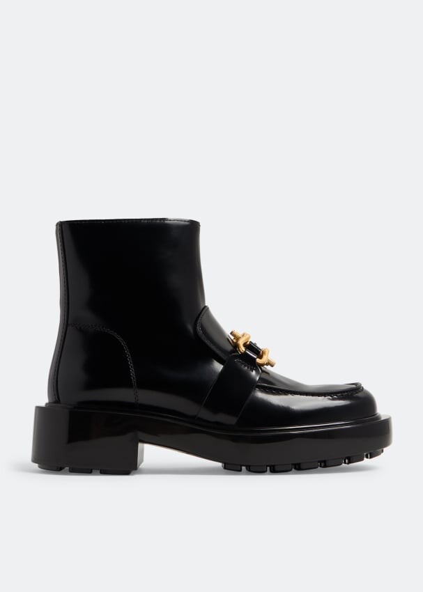 

Ботинки Bottega Veneta Monsieur Chunky Ankle, черный