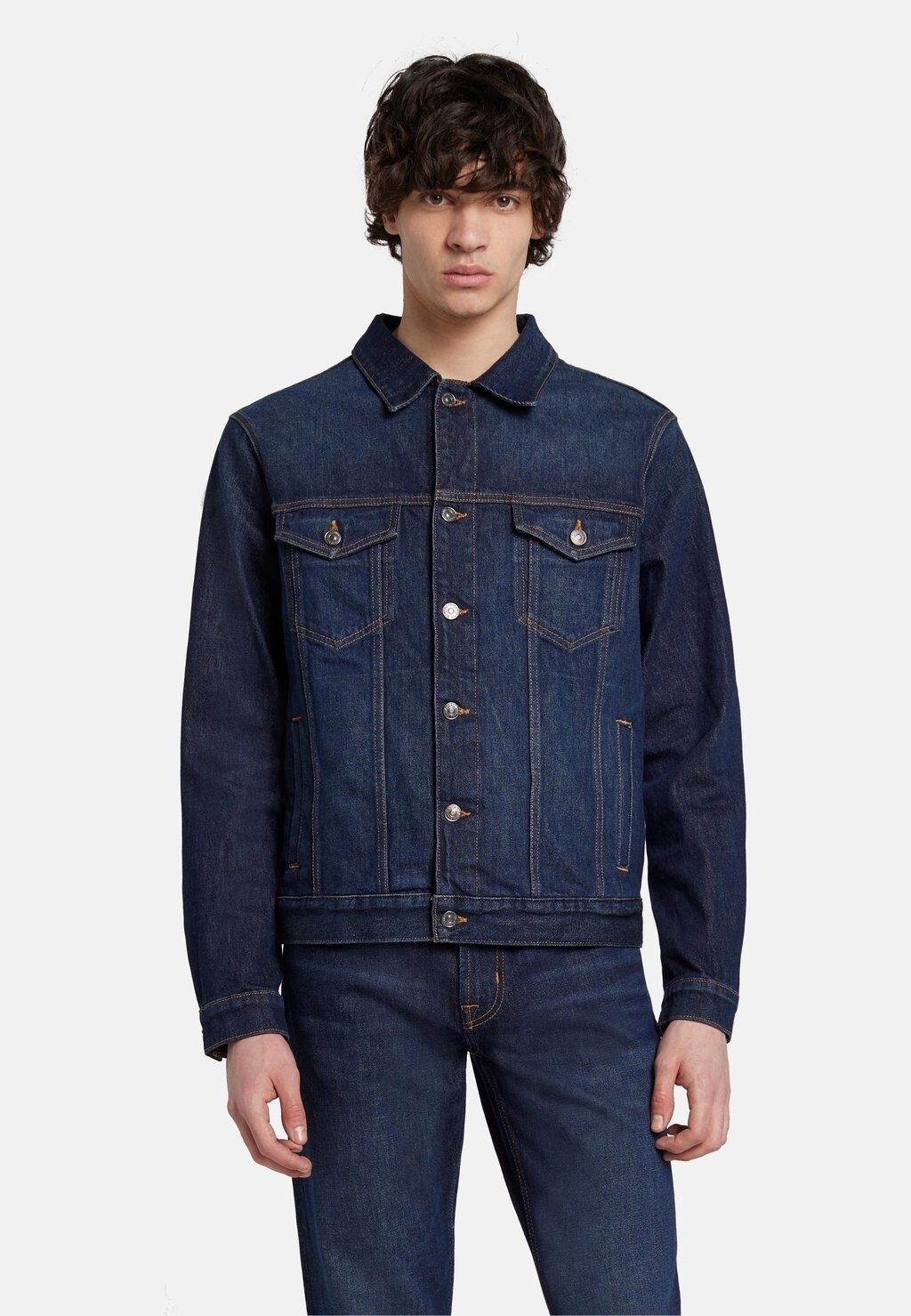 

Джинсовая куртка 7 for all mankind, темно-синий