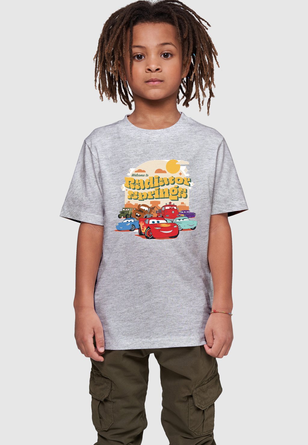 

Футболка с принтом CARS RADIATOR SPRINGS GROUP ABSOLUTE CULT, цвет heather grey