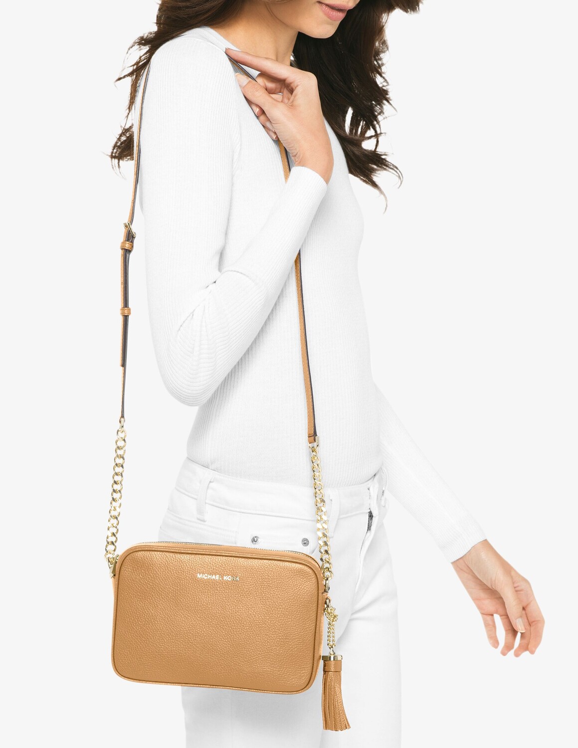 

Сумка через плечо Ginny Michael Michael Kors, коричневый