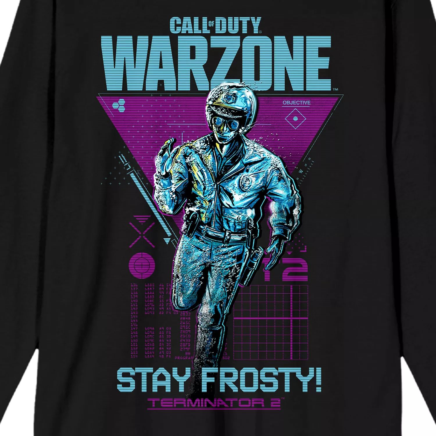 

Мужская футболка с длинными рукавами Call Of Duty Warzone X T2 Stay Frosty Licensed Character