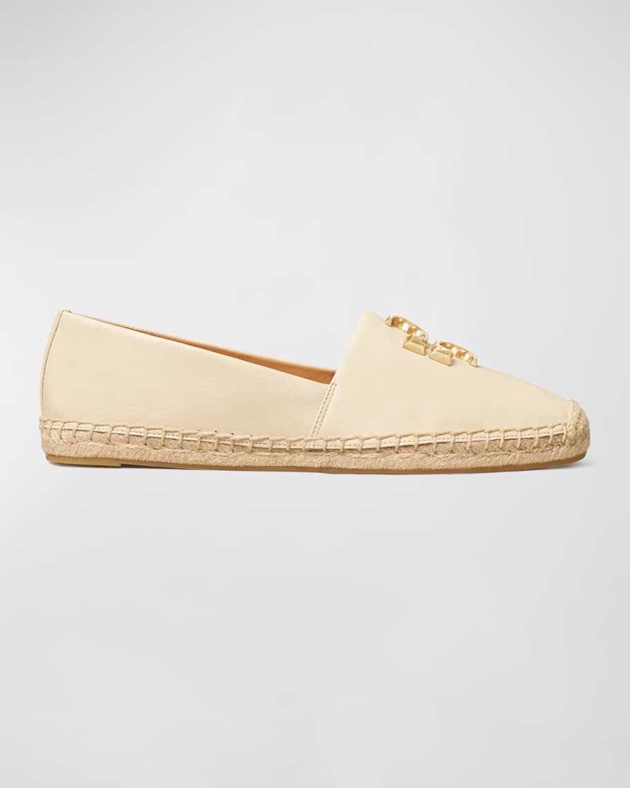 

Элеонора кожаные лоферы с медальоном эспадрильи Tory Burch