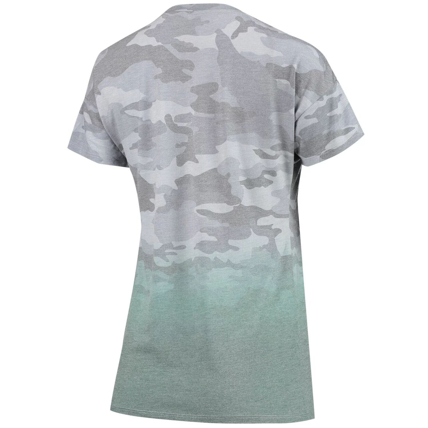 

Серо-зеленая футболка Green Bay Packers Beth Camo Dip-Dye для юниоров Outerstuff